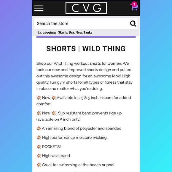 Constantly Varied Gear CVG WILD THING shorts - Picture 2 of 6